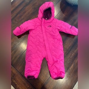 North face baby snow suit